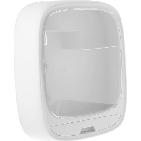 Étagère de Rangement Murale sans Perçage Multifonction Blanche, Support Mural Étanche, pour Salle de Bain Cuisine, Installation Facile, pour Cosmétiques et Petits Objets (1/5)
