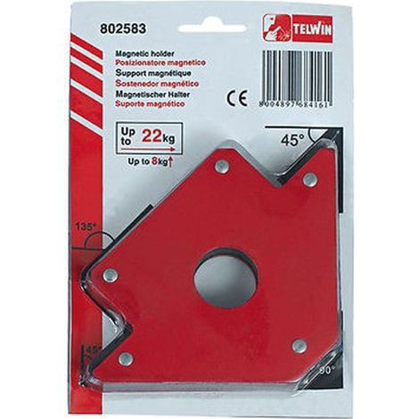 Posizionatore magnetico 804130 TELWIN - MAX 34KG SQUADRA MAGNETICA SALDATURA SALDATRICE