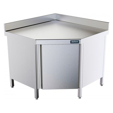 Table d'Angle 1000x1000mm avec Porte et Dosseret - Distform