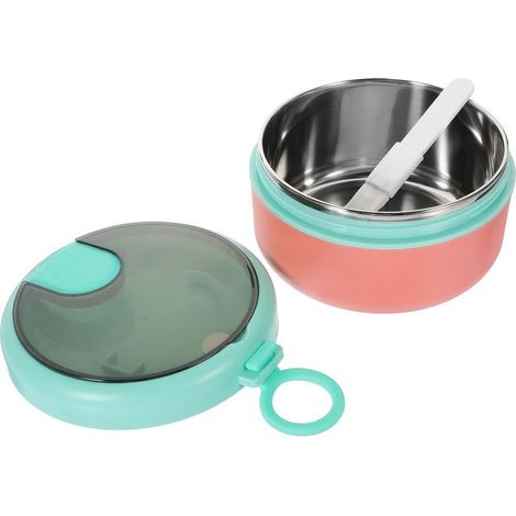 Boîte à bento Alasum 900 ml en acier inoxydable et plastique (1/5)