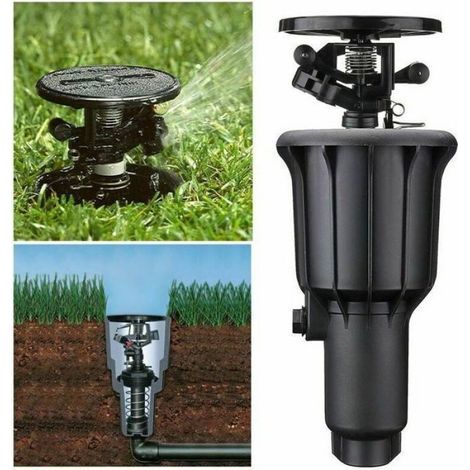Arroseur Pop-up - Turbine Automatique - Pour Eau Dure - Filetage Femelle 1/2 Pouces - Jardin Pelouse