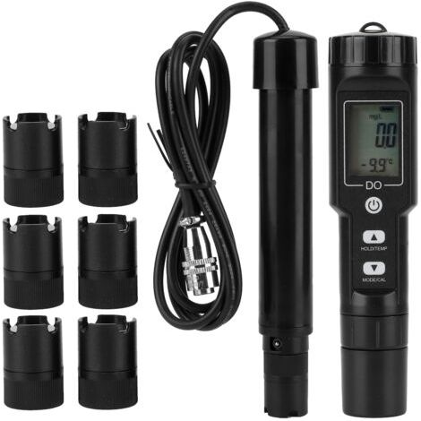 Digitales Sauerstoffmessgerät mit Temperatursonde zur Kontrolle der Wasserqualität (1/5)