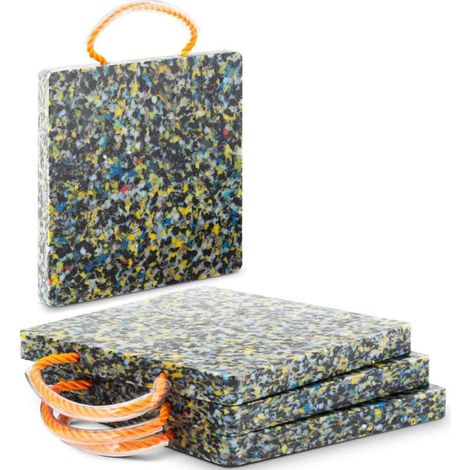 Quadratische Stabilisierungsplatte für Kranfüße 30 x 30 cm bis 7000 kg, 4er-Set.