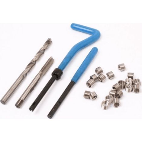 KIT RIPARAZIONE FILETTI FILETTATURE ELICOIDI HELICOIL VCOIL M5x0.8 MASCHIO 978s