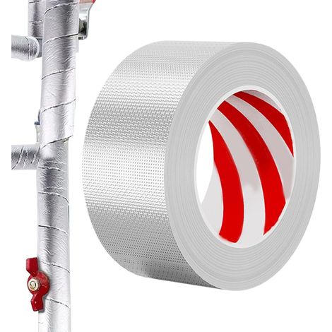 Bande Adhésive En Aluminium Adhésif imperméable robuste en feuille Bande Métallique d'Isolation pour Sèche-linge pour Gaines, Armoires, Fours, Climatiseurs, Séparateurs et Garnitures (1/5)