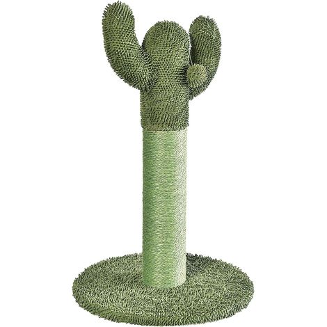Arbre à chat cactus avec balle pendante, 65 x 43 x 43 cm, Vert (1/4)