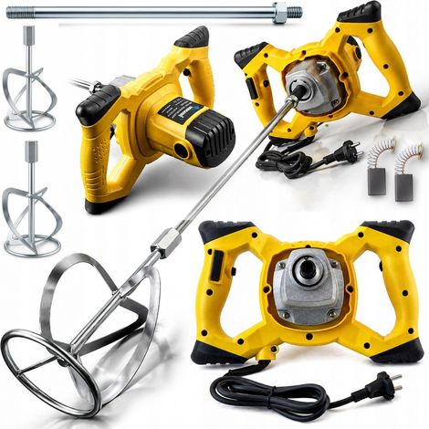 Malaxeur mélangeur électrique pour béton plâtre, colle, mortier 2600 W (1/5)