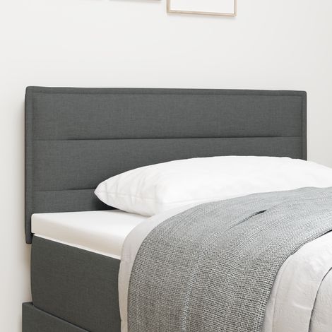 Maison Exclusive - Kopfteil Dunkelgrau 90 cm Stoff (1/5)