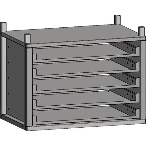 Modulo centrale con 5 ripiani estraibili (senza contenitori) UNIVERSALE 291752237