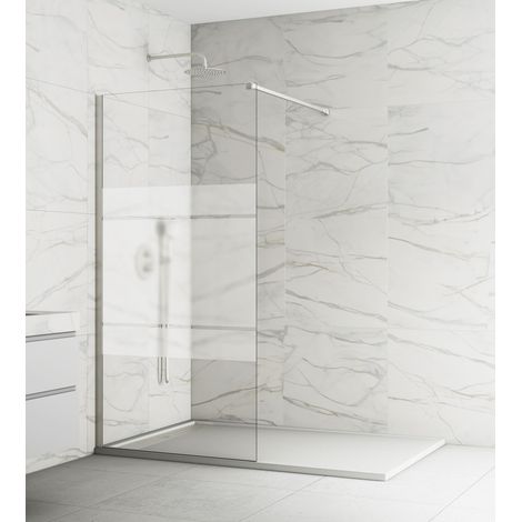 Mampara de Ducha Fija Screen Nickel Frost 71,5-73 cm - GME (1/3)