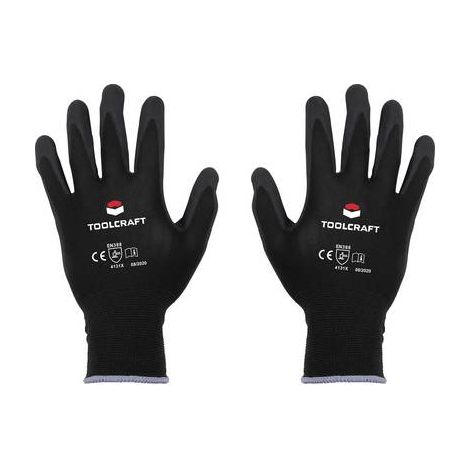 GANTS DE TRAVAIL TAILLE: 7 TOOLCRAFT TO-5621481 POLYAMIDE, NITRILE EN 388 CAT II 1 PAIRE(S) (1/3)