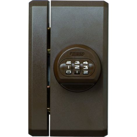 Abus Fts106 Serratura con Blocco, Blocco per Finestre con Codice Numerico Selezionabile, Chiusura a Chiave, Livello di Sicurezza: 10, 26117, Marrone (1/4)