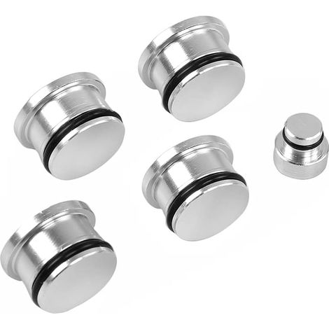 Lot De 5 Culasses De Collecteur D'admission en Aluminium De Course, Adaptées À Fiat, Vauxhall, Saab 1.9 Z19DTH, 55210202, 55210201 (4 Grandes, 1 Petite) (1/5)
