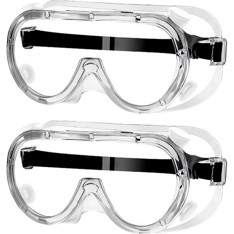 Verbesserte zweiteilige Schutzbrille, industrielle Schutzbrille, kratzfeste Schutzbrille, geeignet für Heimwerker, chemische Verarbeitung, Ingenieurwesen und Baustellen (1/5)