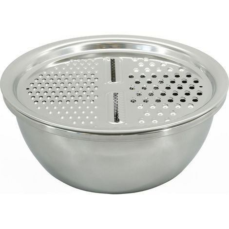 Set 3 en 1 Bol à Mixer, Râpe et Passoire 26 cm Fackelmann