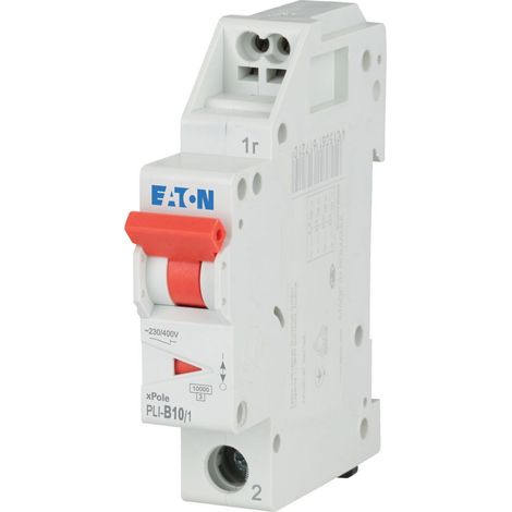 Eaton Leitungsschutzschalter (MCB) mit Einsteckklemme, 10 A, 1p, Charakteristik: B, 101249