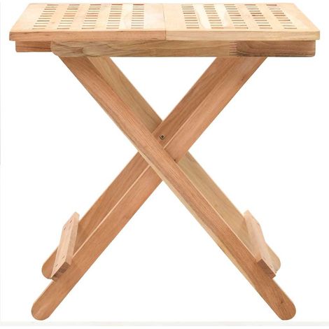 Maison Exclusive - Tavolo Pieghevole in Legno di Noce 50x50x49 cm (1/5)