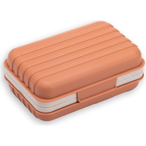 Porte-savon - Boîte à savon - PP - Petite boîte à savon avec couvercle - Étui à savon portable - Accessoires de salle de bain - Articles de toilette format voyage - Idéal pour les vacances et les voya (1/5)