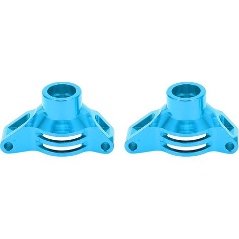 Tourelle de direction arrière en alliage d'aluminium pour voiture RC 1/10 Tamiya TT02 (bleu) (1/5)