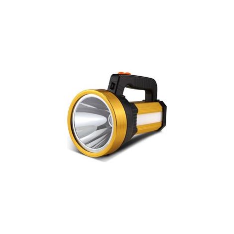Torche LED Torche Rechargeable Étanche IPX4 Portable Camping Light 10000mAH Camping Light Handheld Spotlight (Or) (1/4)