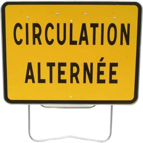 PANNEAU DE SIGNALISATION KC1 CIRCULATION ALTERNEE 800X600 T1 NADIA SIGNALISATION - 201233