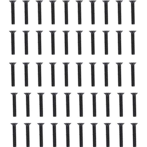 50 Stück Senkkopfschrauben, Flachkreuz M4 A2-70, Verbindungsteil für Reparatur und Wartung, M4x25