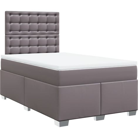 Maison Exclusive - Boxspringbett mit Matratze Grau 120x200 cm Kun