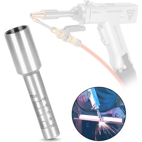 STAHLWERK portaugello FT 80 - Connettore ugello per saldatori laser portatili, tubo di messa a fuoco 12 x 80 mm, tubo connettore ugello, accessori per saldatura laser, pistola per saldatura laser SUP 