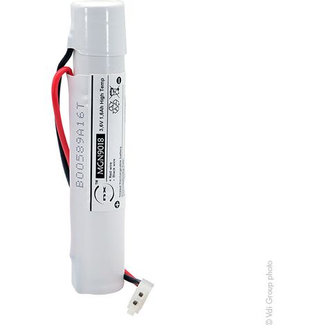 Batterie d'éclairage de secours 3.6V 1.6Ah – Nickel-Cadmium – 3xSC ST4 Molex – Pour dispositifs d'urgence – Enix Energies