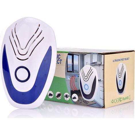 EASYCOMFORT 3 in 1 Electronic Plug-in Insect Repellent Ultrasonic Mosquito Rat Spider Mouse Ant Cockroach Pest Trap Killer - White (1/3)