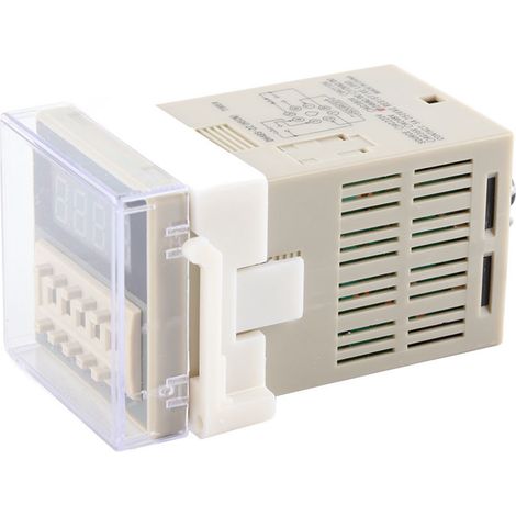 Relais à Temporisation DH48S‑2Z 24V AC/DC, Affichage LCD, 0.01S à 9999H, 8 Broches (1/5)