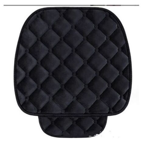 2 Siège Avant, Noir,Coussin de Siège de Voiture Housse en Velours pour Chaise Véhicule Tapis Protection pour Animaux Compagnie (1/5)