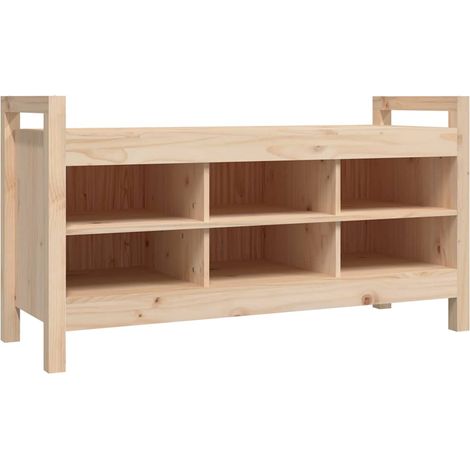Maison Exclusive - Flurbank 110x40x60 cm Massivholz Kiefer