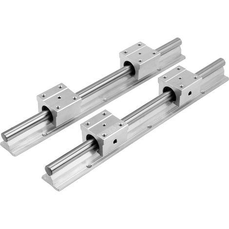 Roulement linéaire SBR12-300mm de 12 mm, 2 rails de guidage, 4 glissières, SBR12UU (1/5)