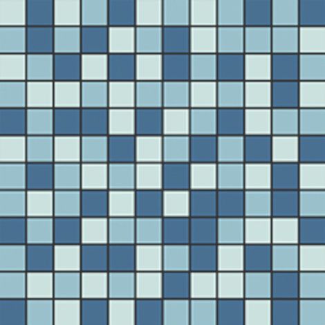 Mosaïque de grès cérame QUADROCOLOR COMBI - Mosaïque 2.5x2.5 cm B202 Bleu. bleu pastel et bleu ciel - - Mosaïque 2.5x2.5 cm B202 Bleu. b - Mosaïque