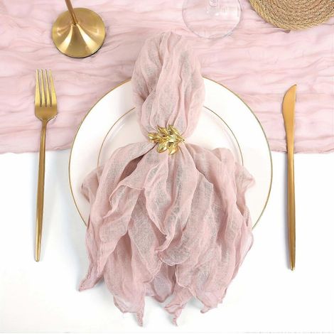 Serviette de table en coton uni de 45 x 45 cm (18 x 18 pouces) pour la décoration de table (1/5)