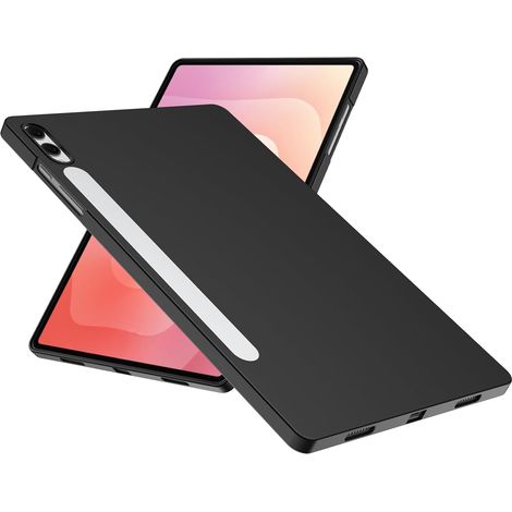 Coque Compatible avec Samsung Galaxy Tab S11 Ultra 14.6 Pouces Housse Étui en Mate TPU Souple Protection en Silicone [Antichoc][Anti-Empreintes digitales] Protecteur de Tablette Antichoc\u2013 Noir (1/5)