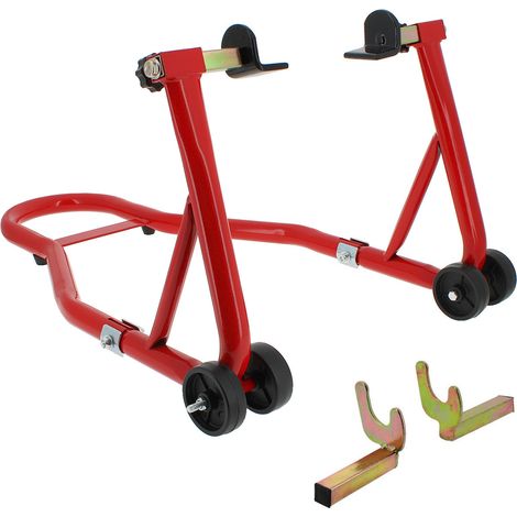 Béquille moto pour roue arrière - Capacité 450 kg - Support stable universel