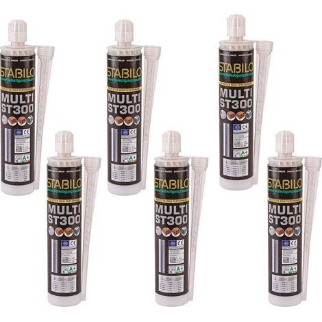 6 x 300ml Verbundmörtel Multi ST300 Set Kartusche Injektionsmörtel Montagemörtel (1/5)