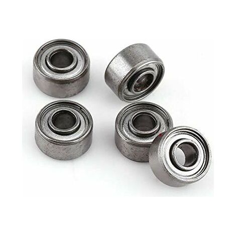 SJLERST  10pcs 693ZZ Mini Roulements à Billes Roulement à Bride en Acier Double-Blindé Roulements Kit 3  8  4mm