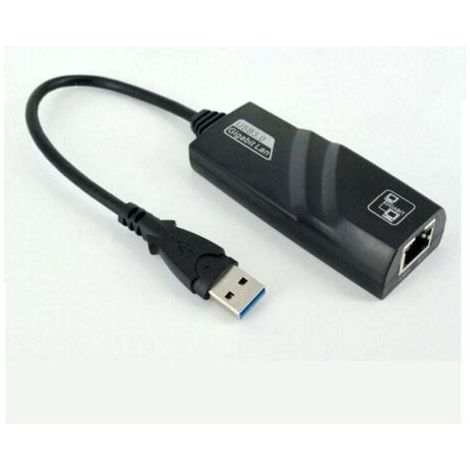 Adaptateur Ethernet USB, prise en charge automatique de la carte réseau MDIX USB3.0 Gigabit vers RJ45, carte réseau USB pour tablette PC externe (1/3)