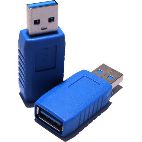Hochgeschwindigkeits-USB-3.0-Verlängerungsadapter (Stecker auf Buchse) für Laptop-USB-Anschlüsse, mit dem Sie die Verbindung zu externen Festplatten erweitern können. (1/4)