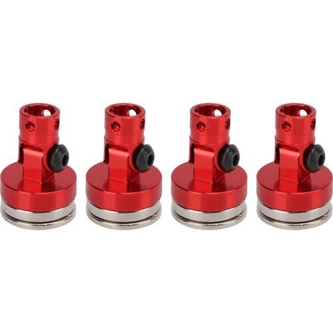 4 magneti invisibili per carrozzeria per auto RC 1/8 1/10, rossi (1/5)