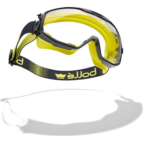 Bolle Safety UNIVGN10W Yellow Vented Universal Goggles - Platinum Clear (1/4)