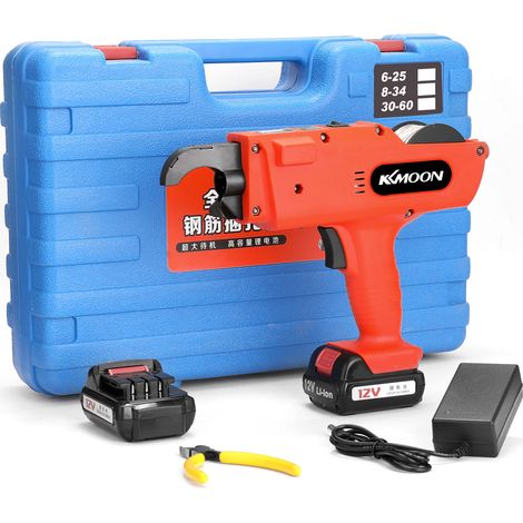 KKmoon 12 V Automatic 8-34MM Rebar Tier Cordless Rechargeable Tying Binding Machine (1/5)