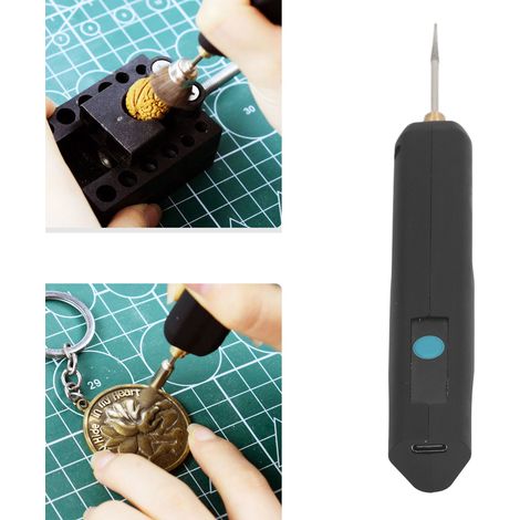 Mini ponceuse électrique rechargeable XYF-DM-302 à vitesse réglable, polisseuse à ongles avec batterie lithium-ion, 7 000 à 28 000 tr/min, stylo à graver électrique, stylo à polir, 3,7 V (1/5)