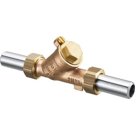 FILTRO IN BRONZO PN 25 con MANICOTTI A SALDARE DN15