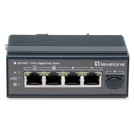 Level One SWITCH INDUSTRIALE 5PORT GIGABIT (1/4)