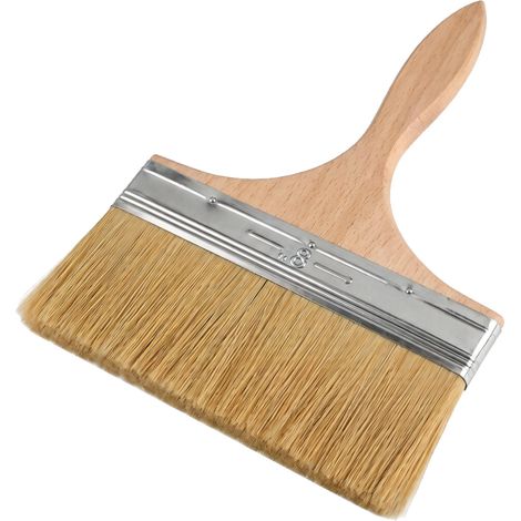 Pinceau de Surface 170 mm, Pinceau Lasure Bois Exterieur, Manche Bois Robuste, Brosse pour Vernis, Huiles, Peinture à l’Eau ou Solvants, Application Uniforme pour Projets Intérieurs et Extérieurs (1/5)