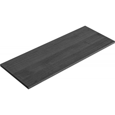 Plateau meuble sous vasque en bois - Gris - L 150 cm x P 49 cm - Camille OAK - Livraison gratuite